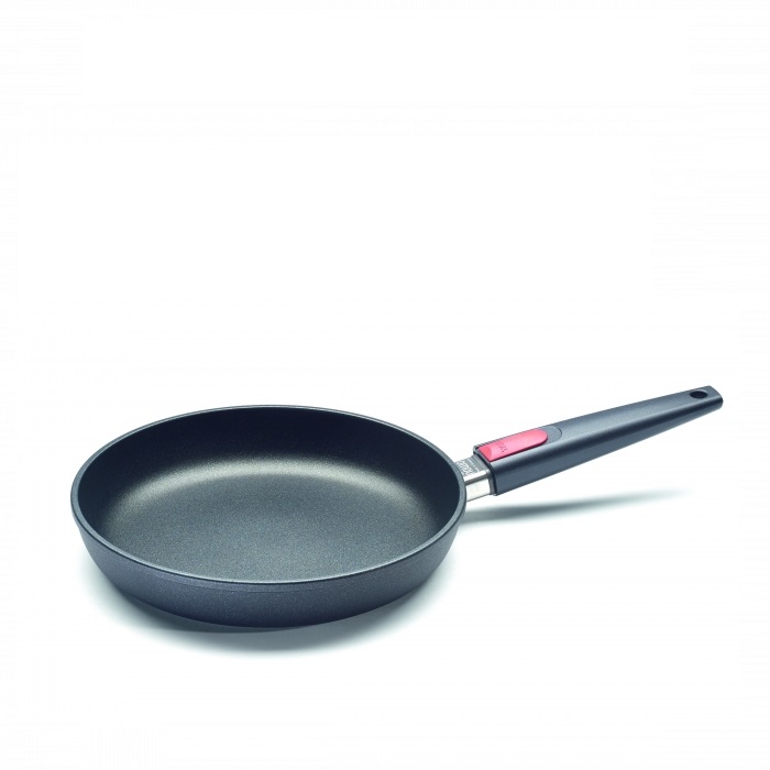 Poele en fonte d aluminium avec poignee amovible 26cm nowo titanium induction - woll