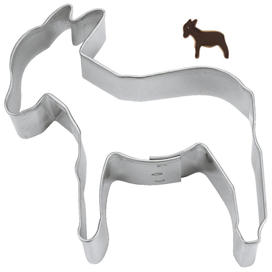 Emporte pieces a patisserie en forme d' ane10 cm inox - stadter
