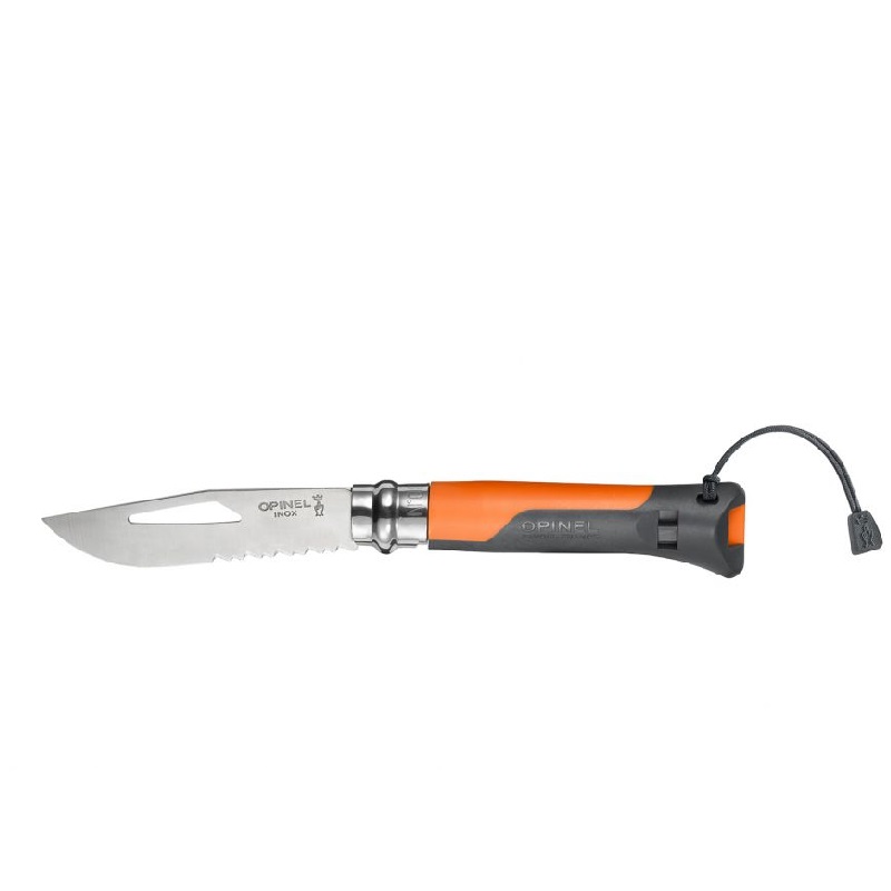 Couteau de poche outdoor soft orange n°8 - opinel 