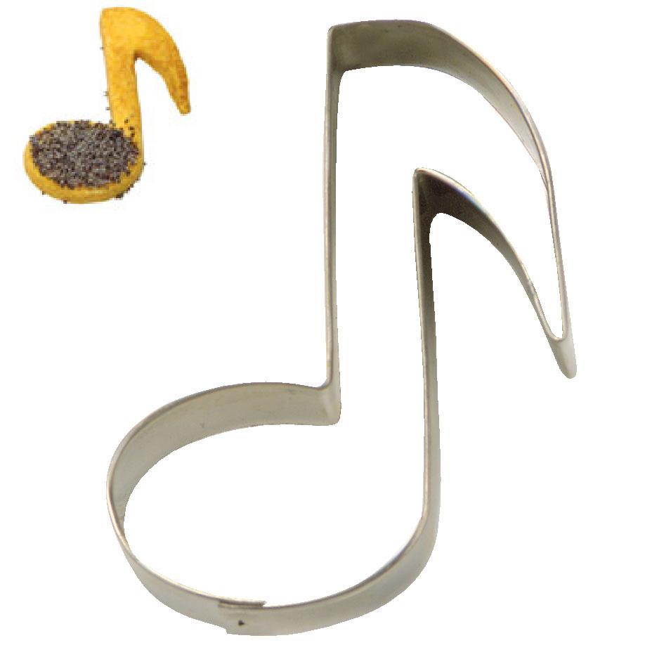 Emporte piece a patisserie en forme de note de musique 7 cm inox - stadter