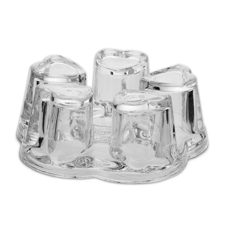 Rechaud en verre pour theiere 11,5 cm - weis