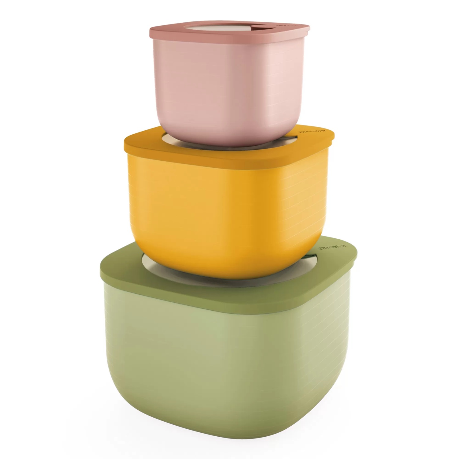 Lot de 3 récipients de conservation hauts 750 - 1550 et 2800cl eco store&more - guzzini