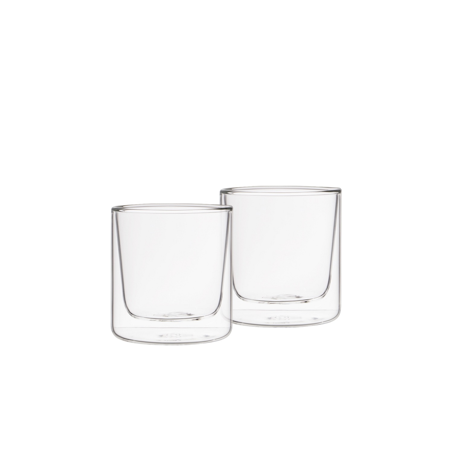 Lot de 2 gobelets à café en verre double paroi 150ml - weis