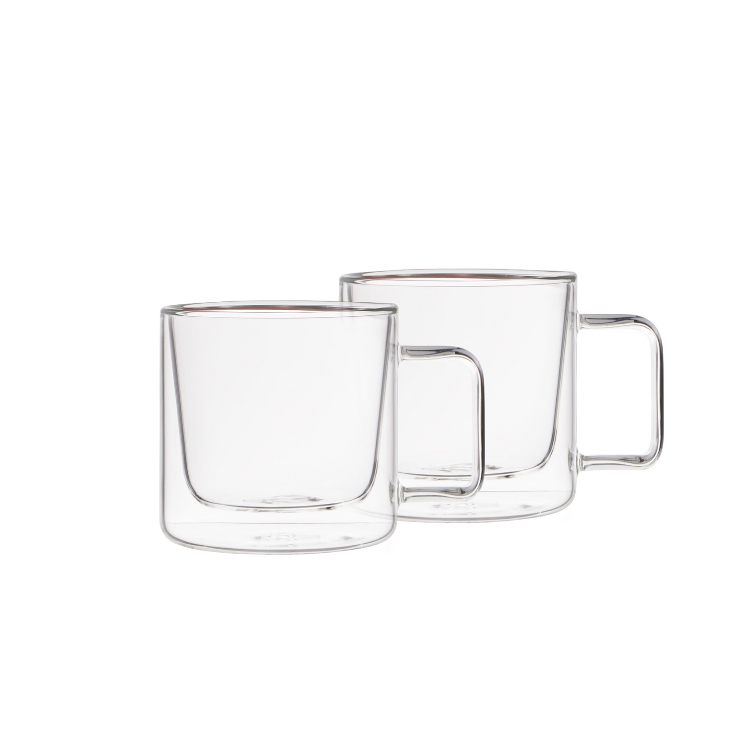 Lot de 2 tasses à thé en verre double paroi 250ml - weis