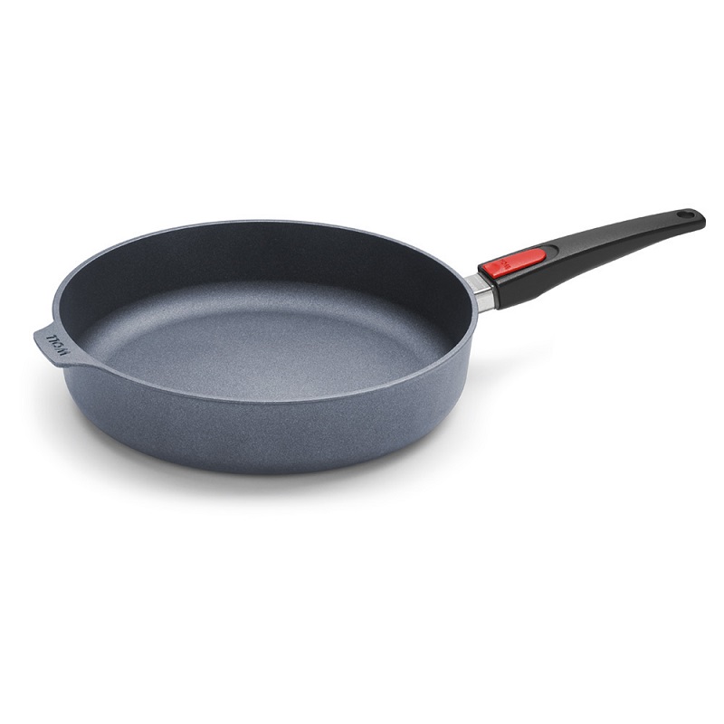 Sauteuse anti-adhesive poignee amovible diametre 32 cm hauteur 6,5 cm diamond lite induction - woll