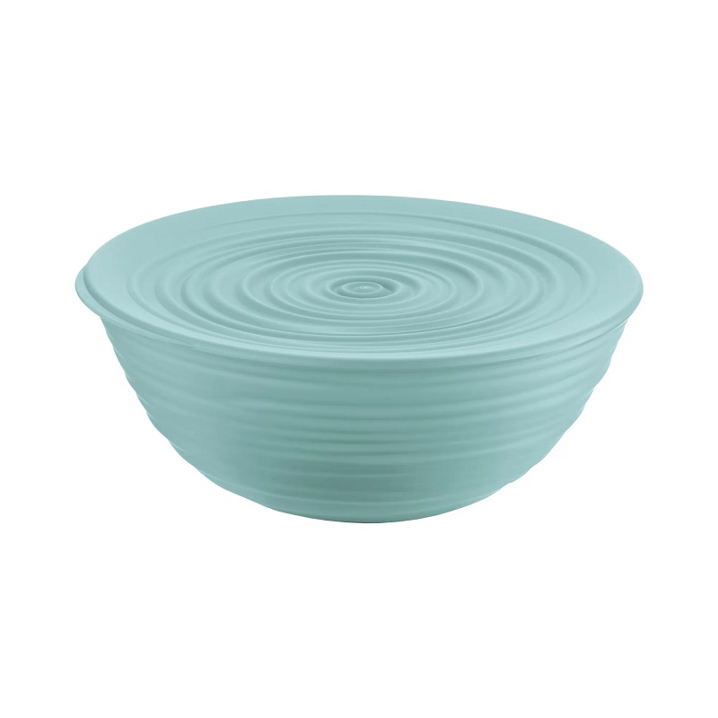 Saladier 25 cm l tierra vert cendre avec couvercle - guzzini
