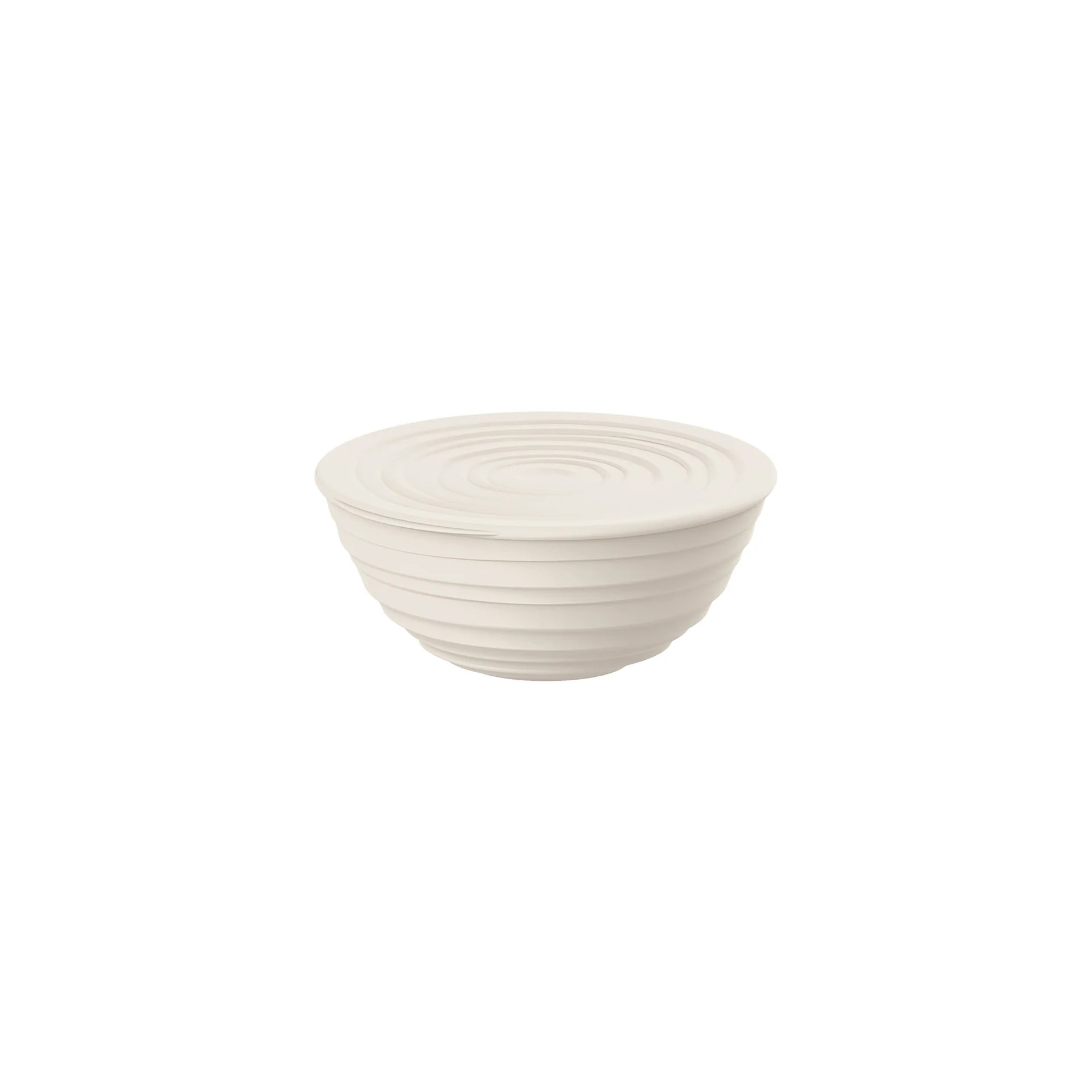 Saladier avec couvercle ø18 cm tierra blanc - guzzini