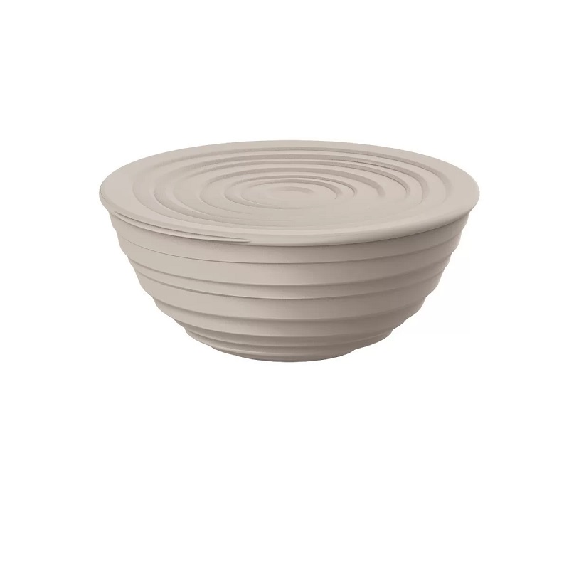 Saladier 20 cm m tierra gris tourterelle avec couvercle - guzzini