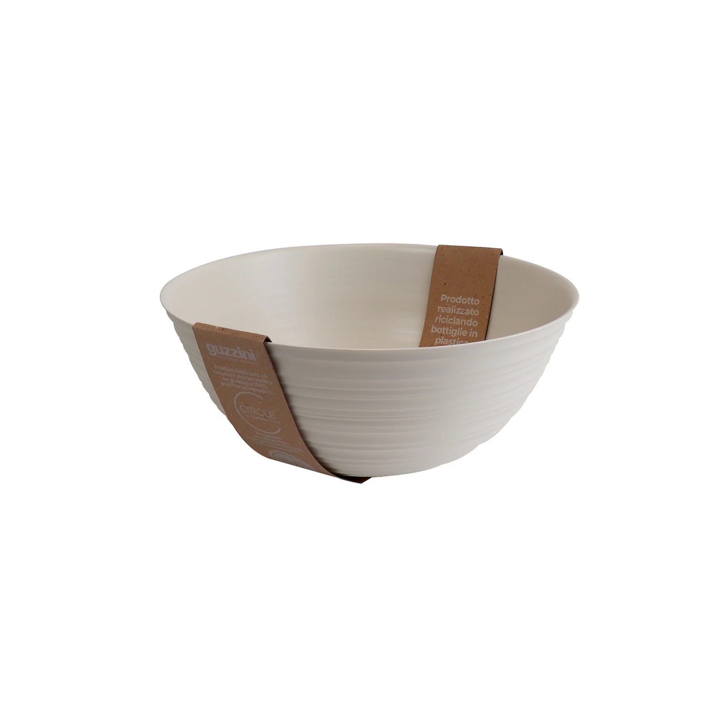 Saladier tierra blanc lait ø25cm 3,1l - guzzini