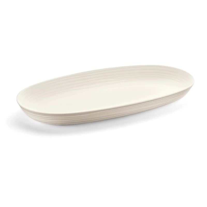 Plat de service 42 cm tierra blanc lait - guzzini