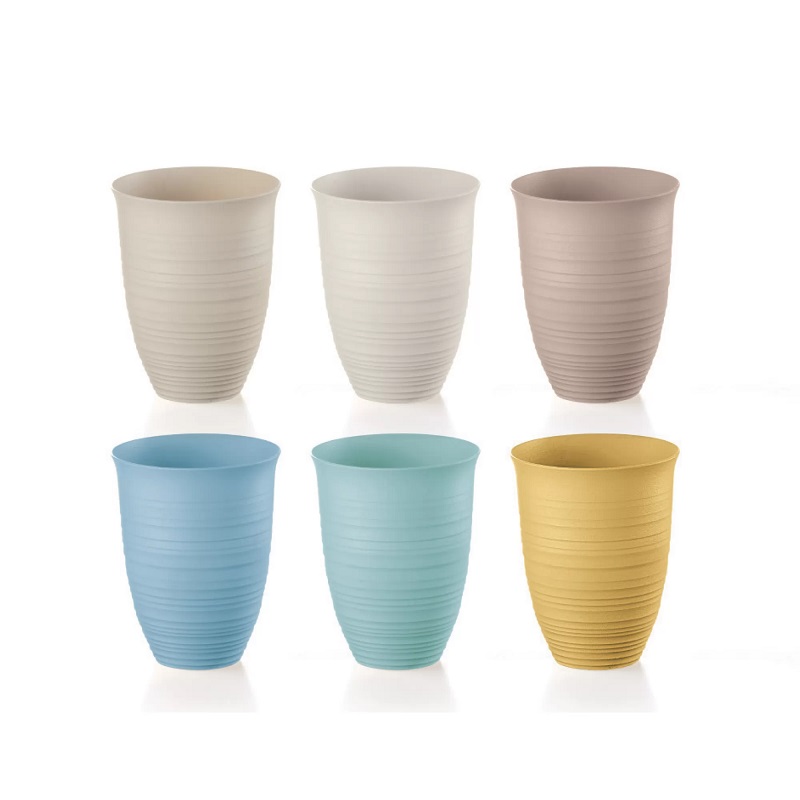 Lot de 6 verres 50 cl hauts tierra assortis - guzzini