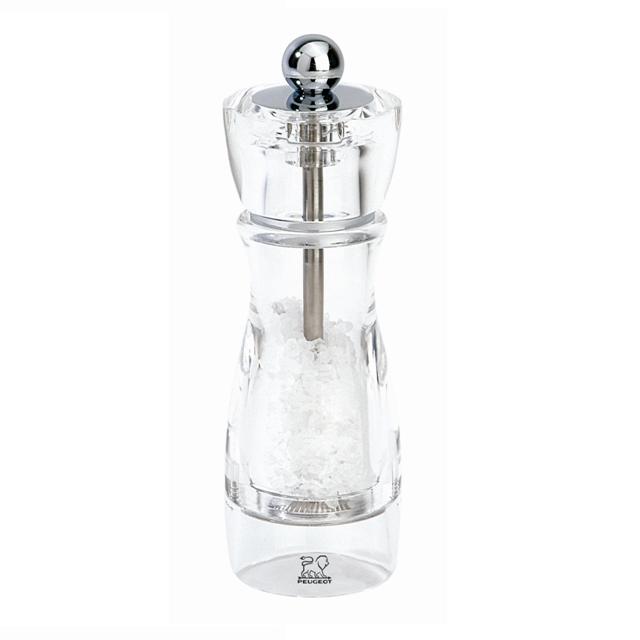 Moulin a sel transparent vittel 16 cm - peugeot saveurs