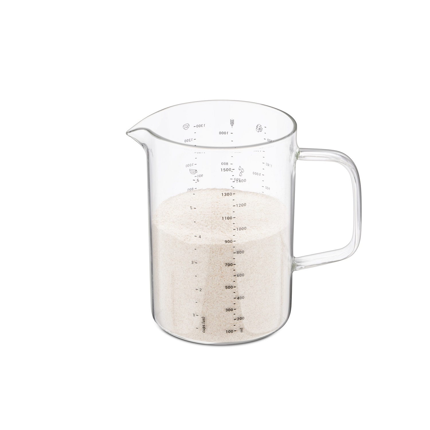 Verre mesureur en verre boroscilicate 1,5l - weis