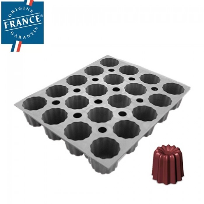 Mini elastomoule mini cannele bordelais moule a patisserie silicone - de buyer