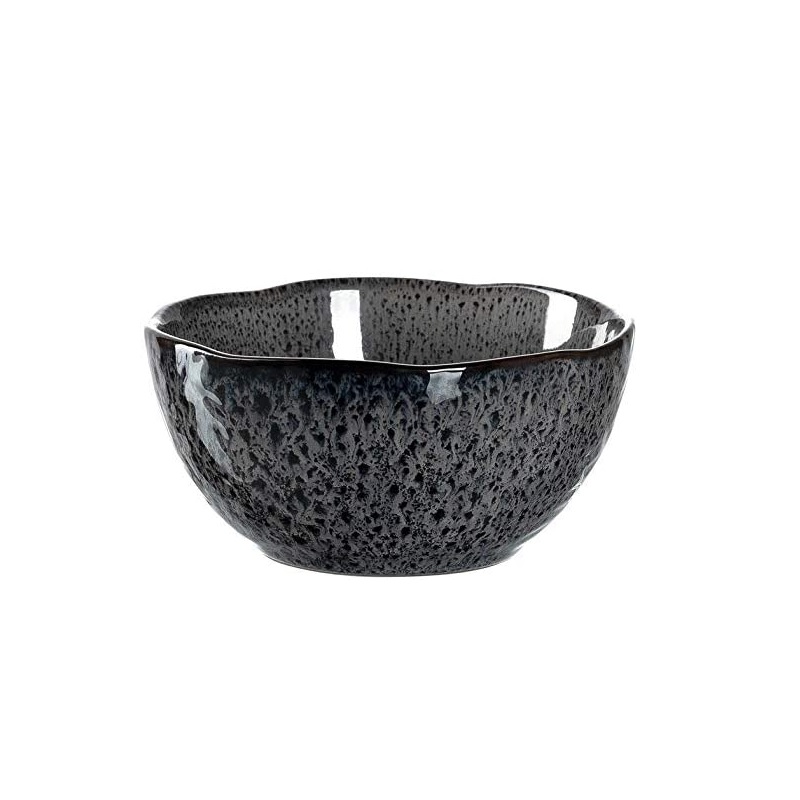 Lot de 6 bols en ceramique matera gris 12 cm - leonardo