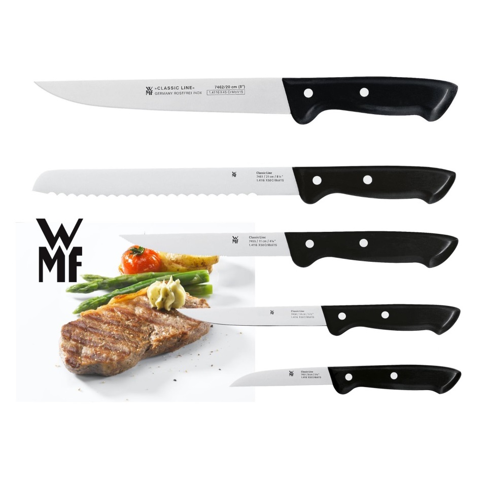 Bloc 5 couteaux de cuisine classic line - wmf