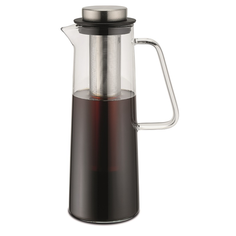 Carafe en verre boroscilicate filtre long en inox 1l - weis