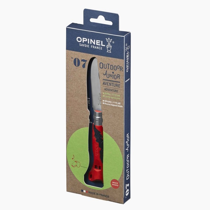 Couteau de poche outdoor junior rouge n°7 - opinel 