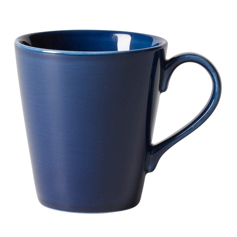 Lot de 6 mugs organic dark blue 35 cl - villeroy & boch
