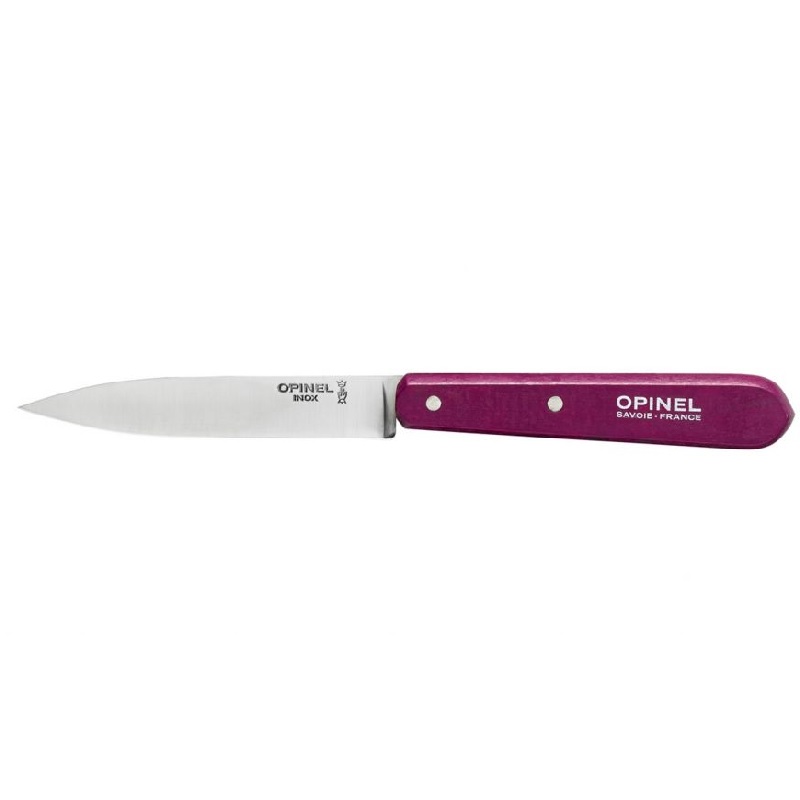 Couteau d'office 10 cm manche aubergine n°112 - opinel 