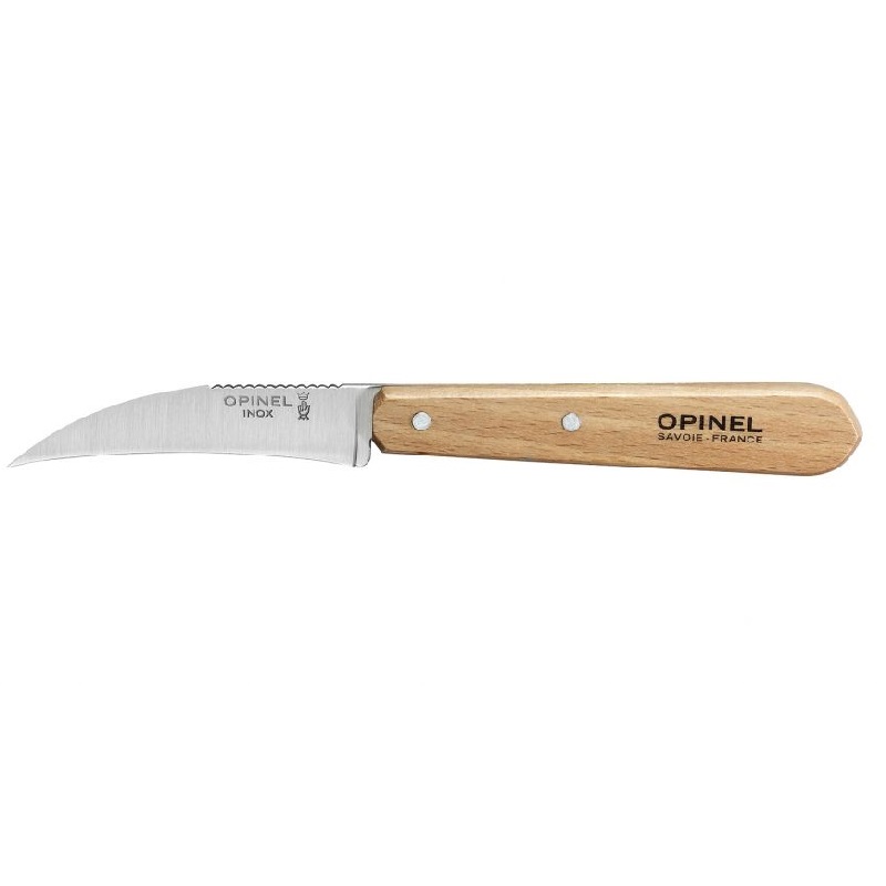 Couteau a legumes bec d'oiseau pour eplucher et tourner hetre n°114 - opinel 