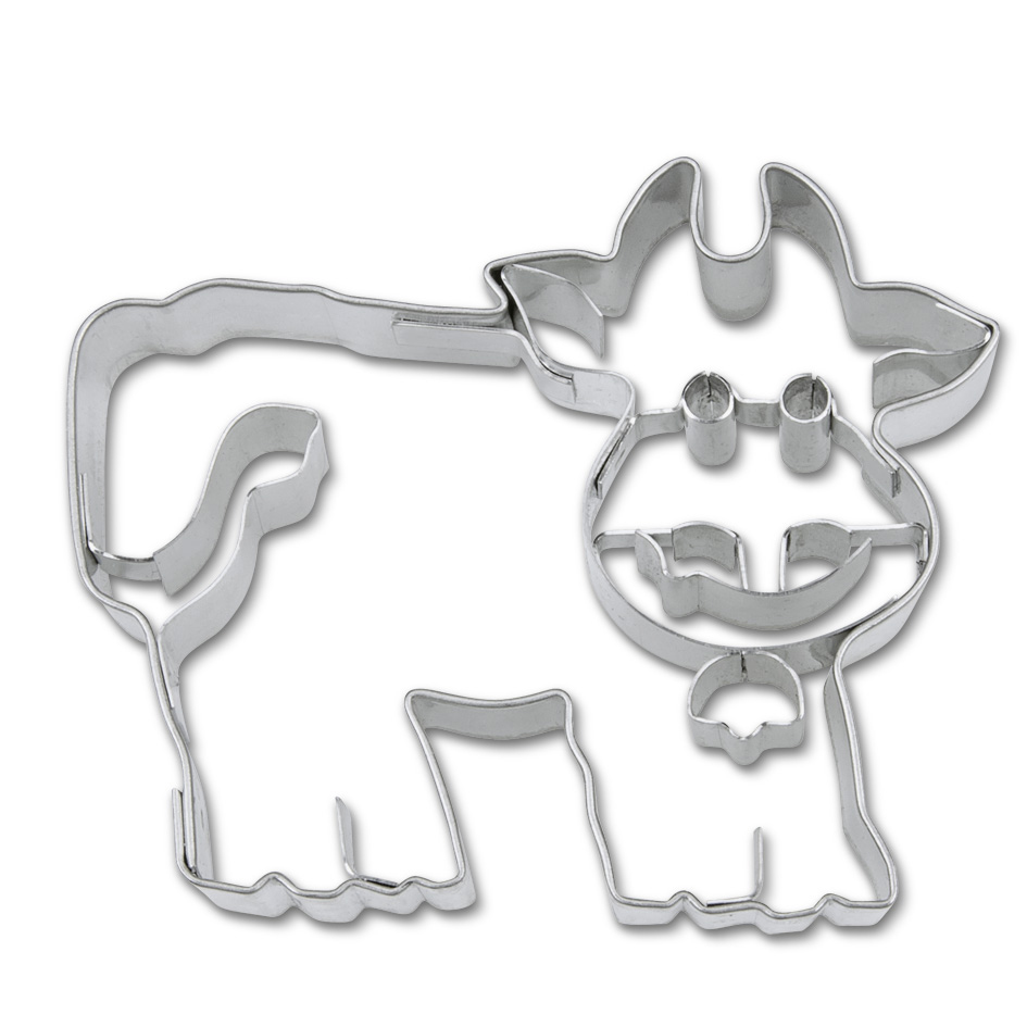 Emporte piece a patisserie en innox forme vache 7 cm - stadter
