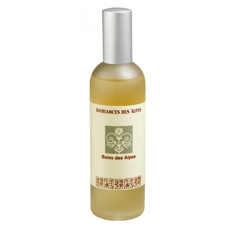 Parfum d interieur en spray 100 ml baies des alpes - ambiances des alpes