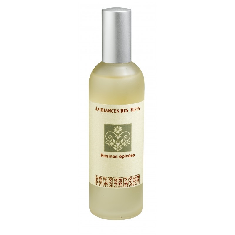 Parfum d interieur en spray 100 ml resine epicees - ambiances des alpes