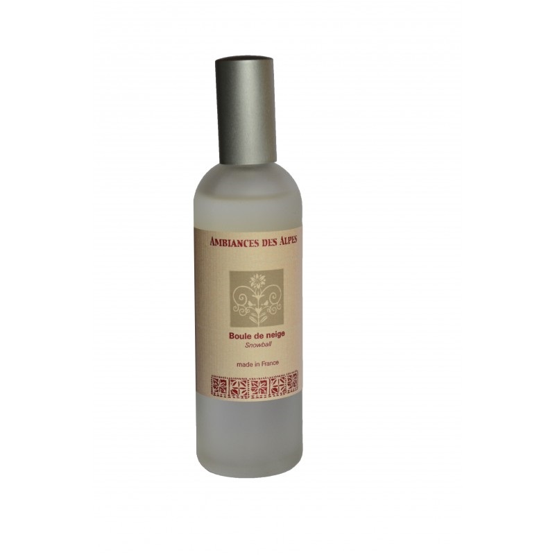 Parfum d interieur en spray 100 ml boule de neige - ambiances des alpes