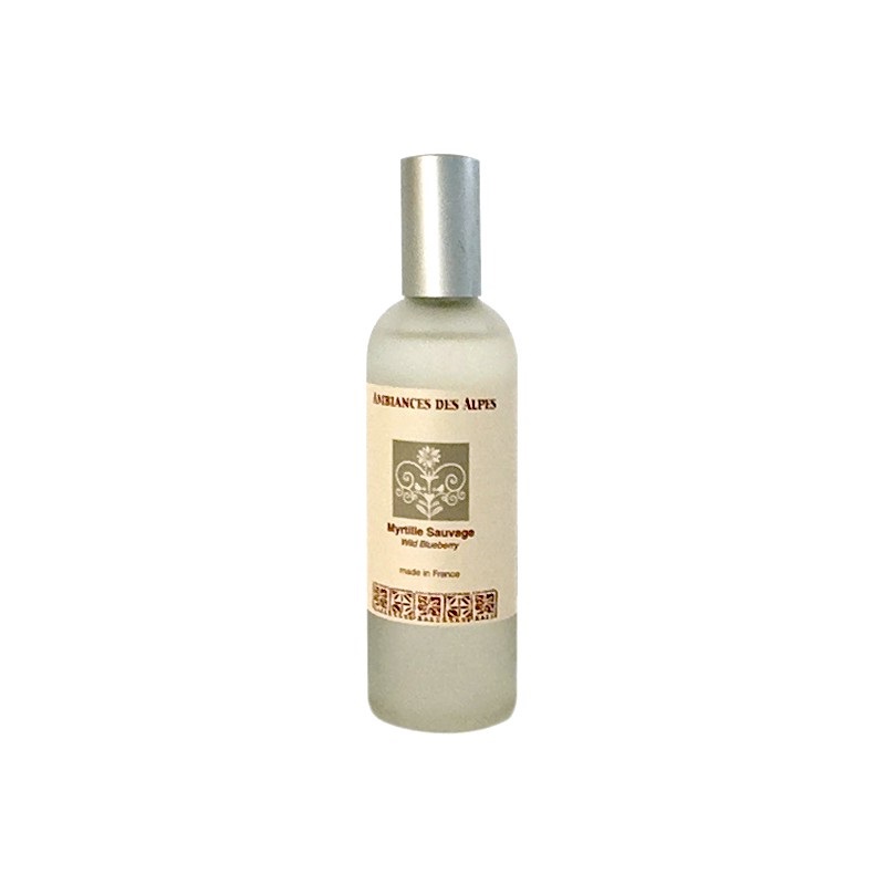Parfum d interieur en spray 100 ml myrtille sauvage - ambiances des alpes