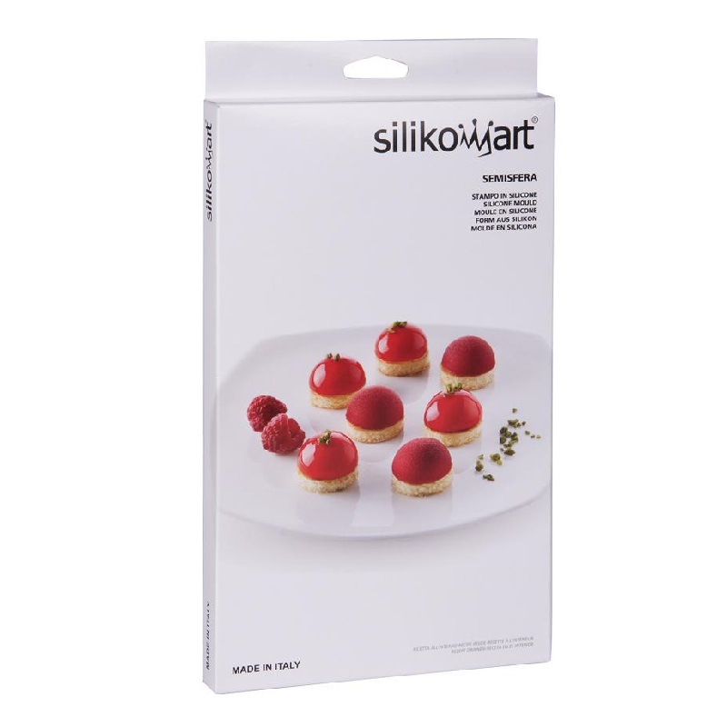 Moule en silicone 24 mini demis-spheres 3 cm - silikomart