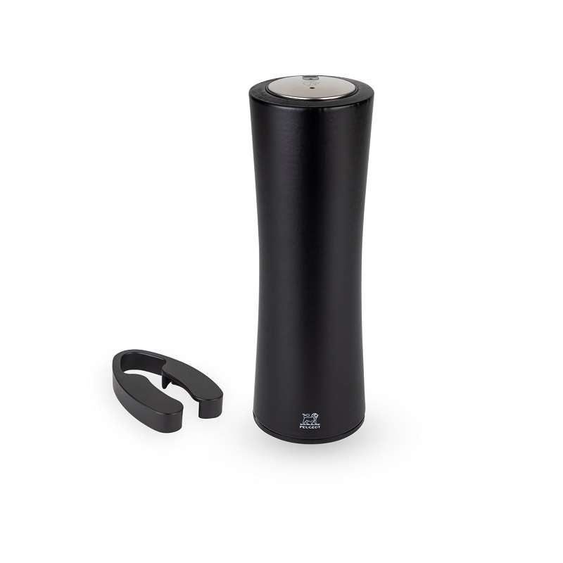 Tire bouchons electrique elis rechargeable en bois noir mat - peugeot saveurs