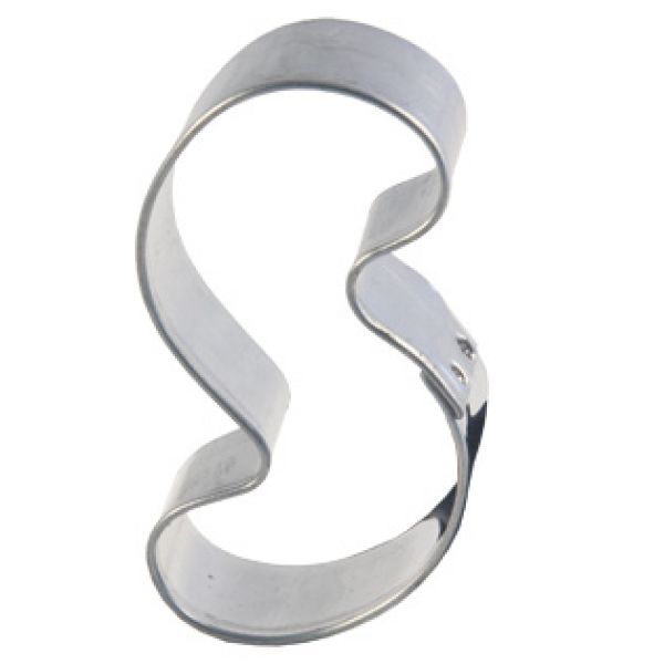 Emporte pieces en fer blanc en forme de "s" 5 cm - lares 