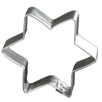 Emporte pieces en forme d'etoile a 6 branches pour patisserie de noel - lares