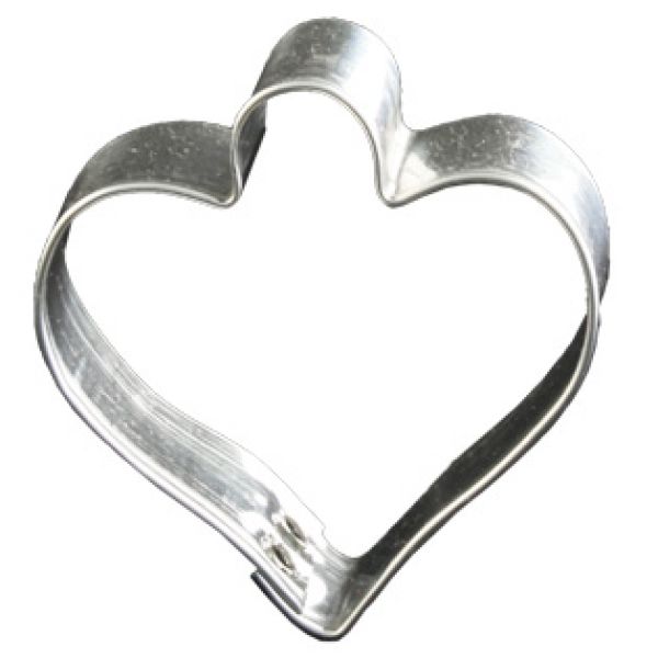 Emporte pieces en fer blanc en forme de coeur suspendu 5 cm - lares 