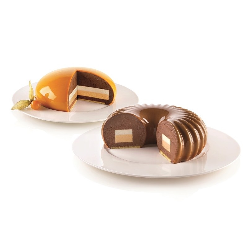 Multi inserto round insert en silicone pour gateau 17,6 x 2,5 cm- silikomart