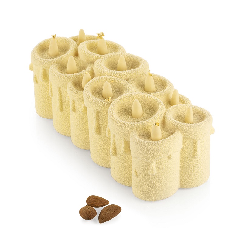 Kit buche bougies lumiere 219x89 h75mm - silikomart