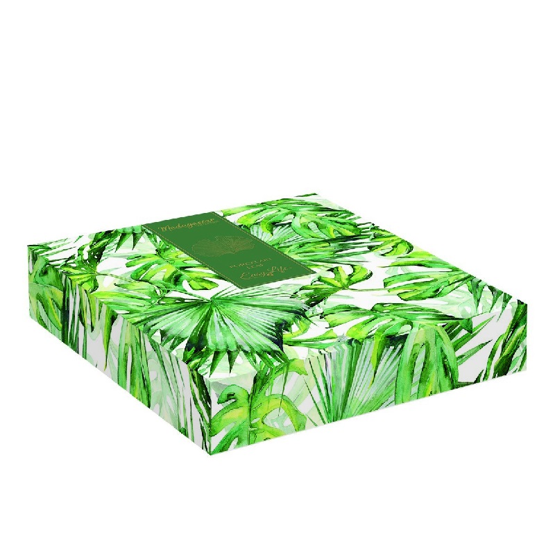 Coffret plat de service feuille de ginko 35 x 29 cm - easylife