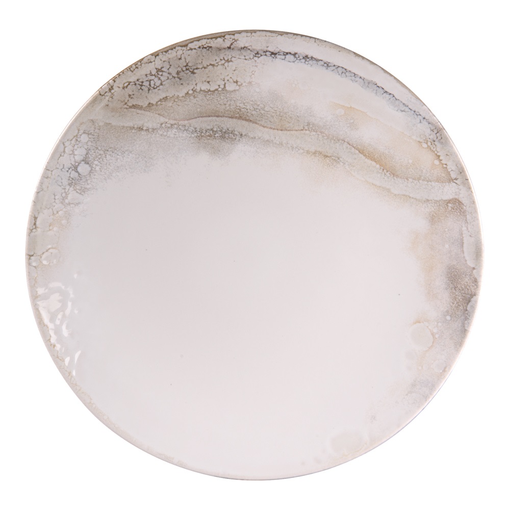 Lot de 6 assiettes plates mojave 27 cm - table et passion 