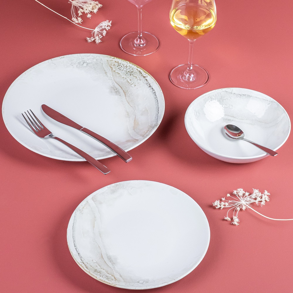 Lot de 6 assiettes dessert mojave 21 cm - table et passion 