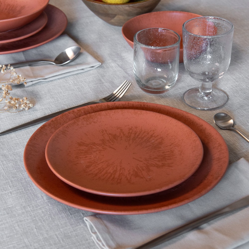Lot de 6 coupelles dessert onyx terra 17 cm - table et passion 