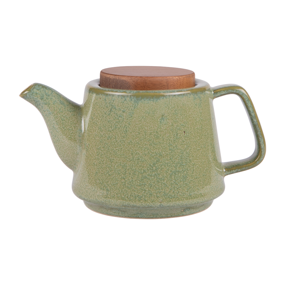 Théière en céramique avec filtre kaito vert 900 ml - table et passion
