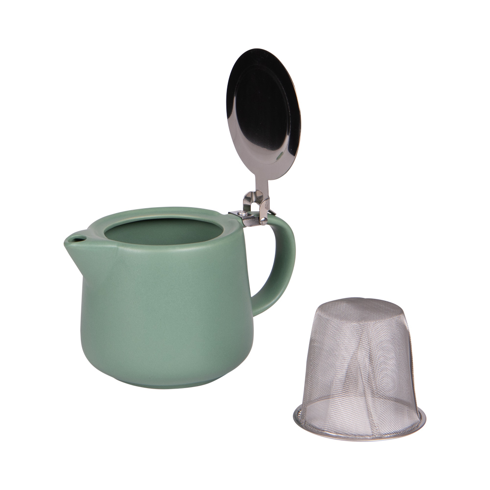 Théière en céramique uno vert amande 900ml - table et passion