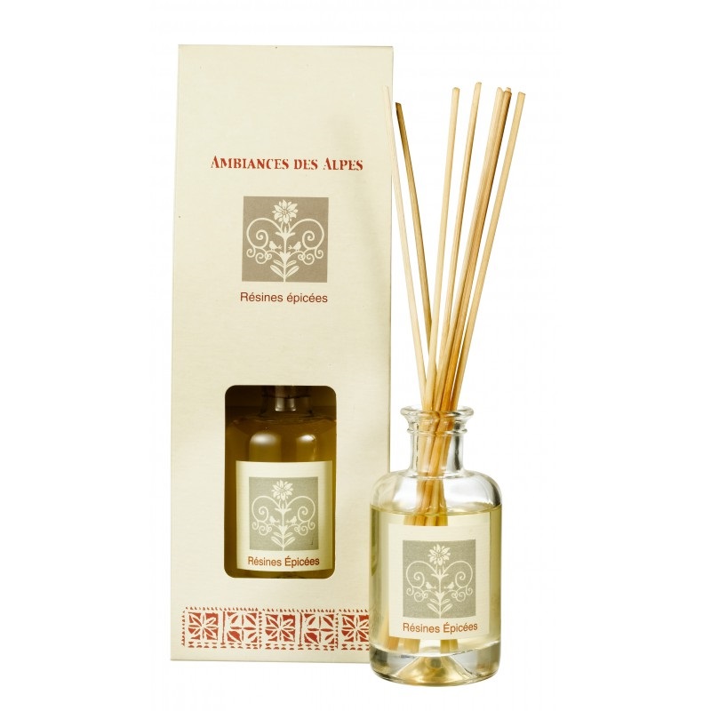 Bouquet brins parfumes 100 ml resines epicees - ambiances des alpes