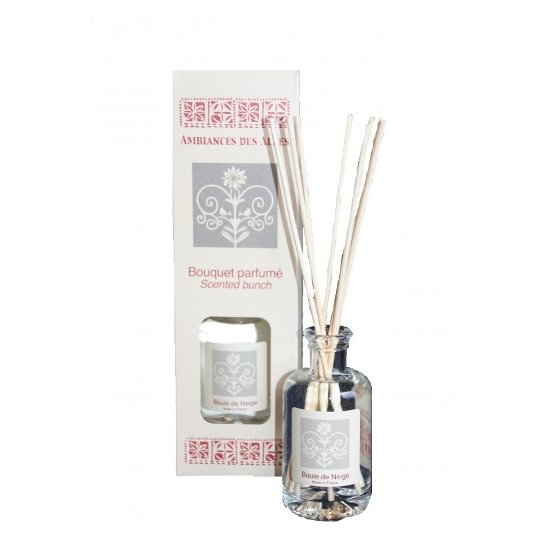 Bouquet brins parfumes 100 ml boule de neige - ambiances des alpes