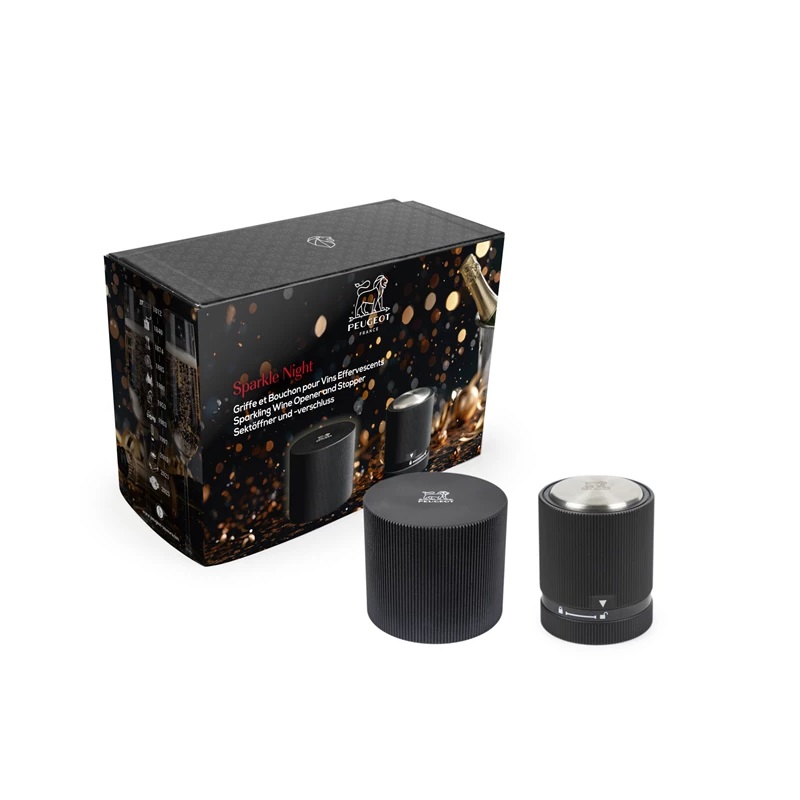 Sparkle night griffe et bouchon pour vin effervescent - peugeot saveurs
