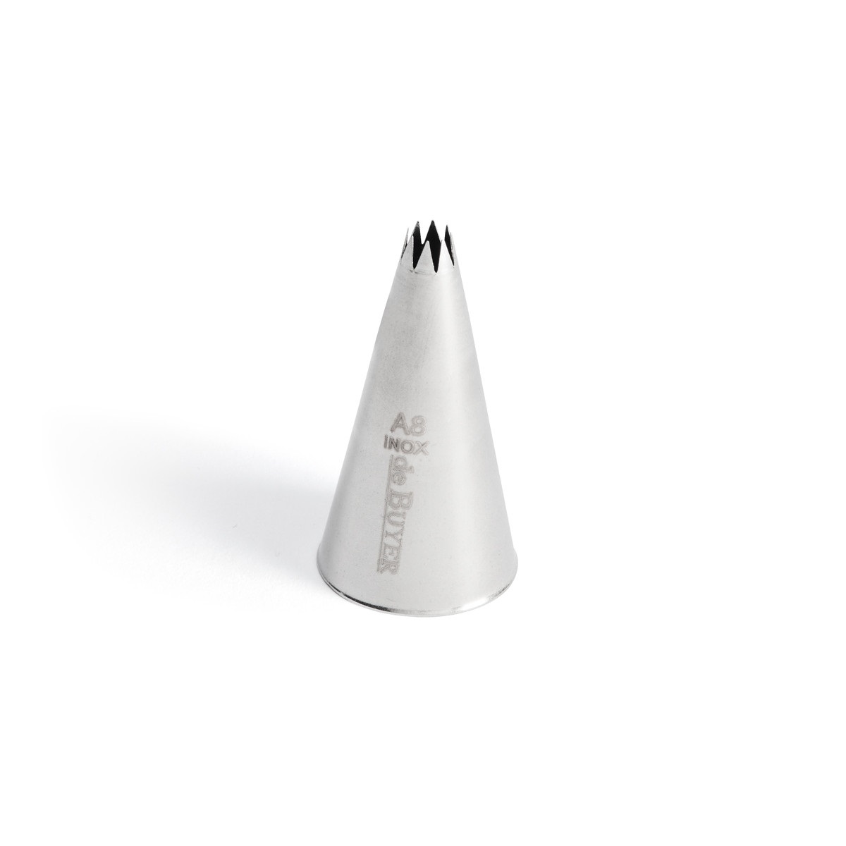 Douille cannelee diam 5 mm 8 dents en inox pour poche patissiere - de buyer