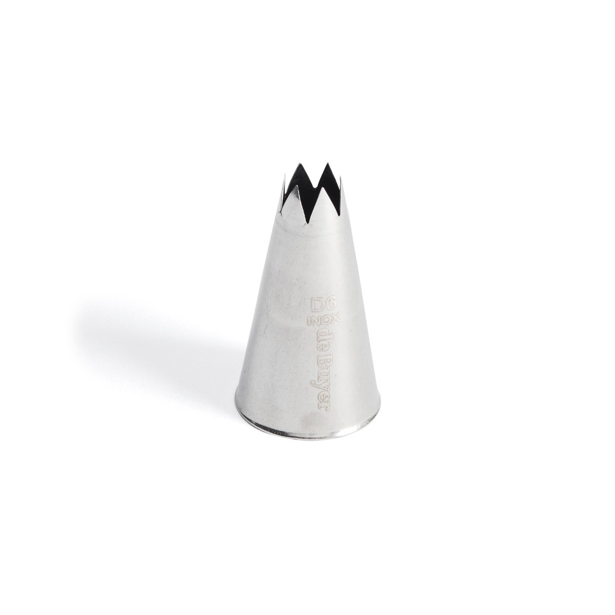 Douille cannelee en inox 11 mm 6 dents pour poche a patisserie - de buyer