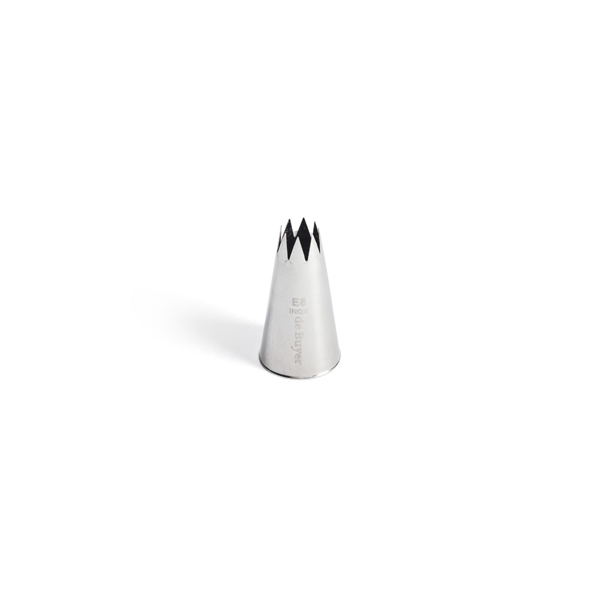 Douille cannelee 13 mm 8 dents en inox pour poche a dresser - de buyer