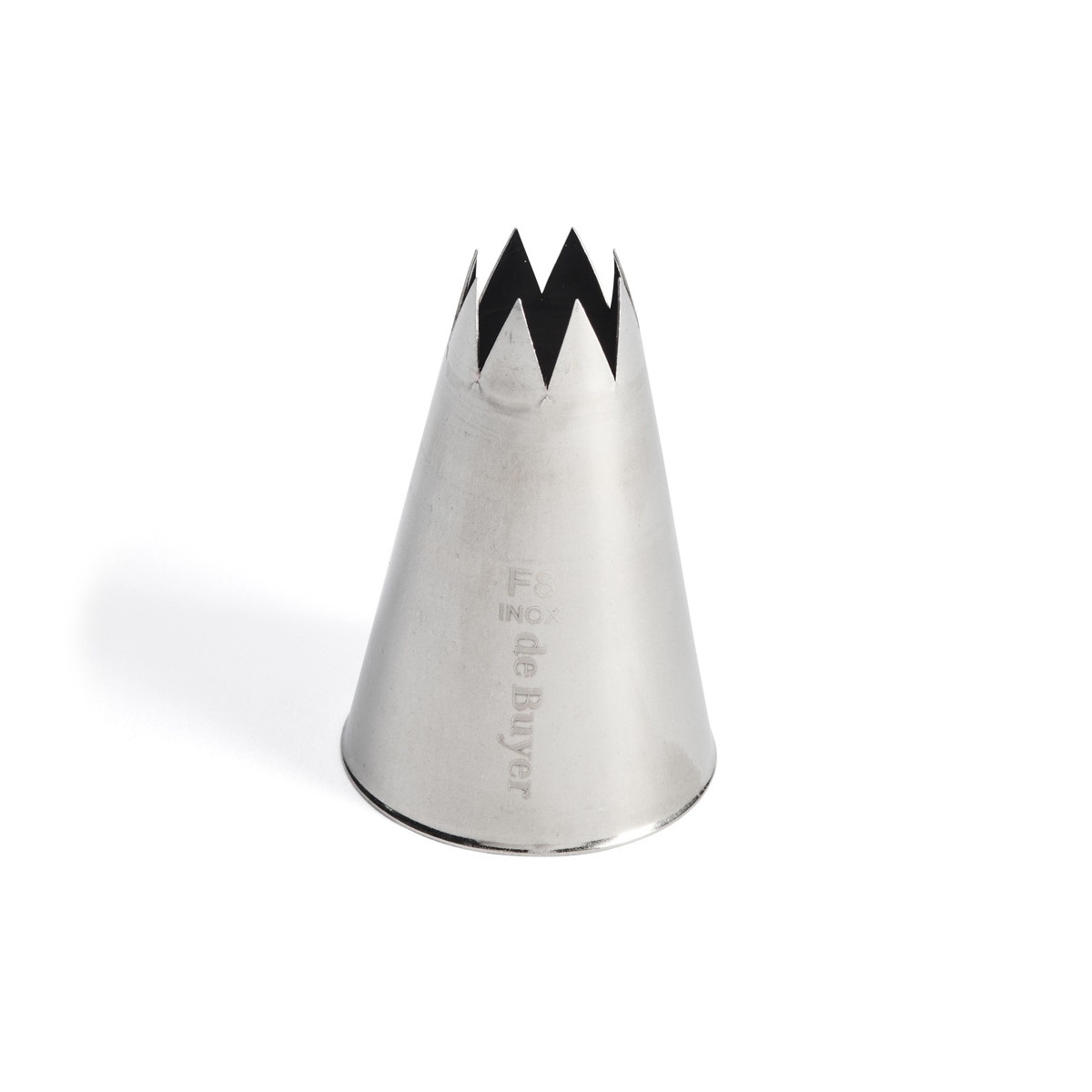 Douille cannelee diam 18 mm 8 dents en inox pour poche patissiere - de buyer